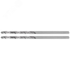 Сверла по металлу HSS шлифованные в блистере, угол заточки 135град, 2,0X49 мм