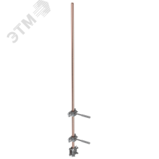 Молниеприемник с держателями L 2м медь