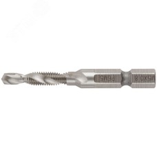 Сверло-Метчик комбинированное метрическое, быстрорежущая (HSS) сталь Р6М5, М5х0.8 мм, 17/56 мм