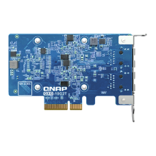 Сетевая карта/ QNAP QXG-10G2T Dual-port BASET 10GbE network expansion card; low-profile form factor; PCIe Gen3 x4