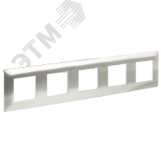 SKANDY Рамка 5-местная SK-F35N металл никель IEK