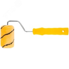 Валик полиакриловый, бежевый с черной полоской, диаметр 40/61 мм, ворс 10.4 мм, 100 мм