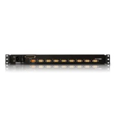 8-портовый KVM-переключатель с ЖК-дисплеем Slideaway/ATEN/ SINGLE RAIL 8P PS/2-USB LCDKVMP 17INCH