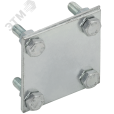 Зажим крестообразный полоса-полоса 30 мм оцинкованная сталь