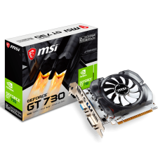 Видеокарта/ VGA MSI NVIDIA GeForce GT N730-2GD3V3 2GB, DDR3/128-bit, PCIe 2.0, 1xD-Sub, 1xHDMI 1.4, 1xDVI-I, 1-slot
