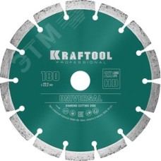 Диск алмазный отрезной сегментный по железобетону, высокопрочному бетону, 180 мм, UNIVERSAL