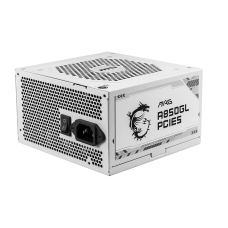 Блок питания ПК/ Power Supply MSI MAG A850GL PCIE5 WHITE, 850W 80+ Gold (ATX, 3.1, PCIe 5.1, Full modular, 1x24(20+4)pin, 2xCPU 8(4+4)pin, 4xPCIe*2 8(6+2)pin, 1x12VHPWR, 8xSATA3, 4xMOLEX4pin, Active, 120x120mm, 140x150x86mm, APFC, white)
