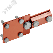 Зажим соединительный контрольный пруток 6-8 мм-полоса 30 мм медь