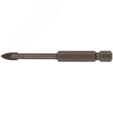 Сверло по кафелю и стеклу, шестигранный U-хвостовик под биту 5х70 мм