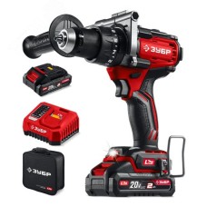 Дрель-шуруповерт бесщеточная, ударная 20 В, 165 Н·м, 2 АКБ LMS 2 А·ч, сумка