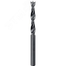 Сверло спиральное по дереву d 10x120/75мм , М-образная заточка