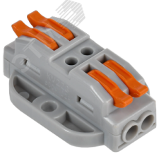 Строительно-монтажная клемма СМК 222-4122P проходная с площадкой (4шт/упак) IEK