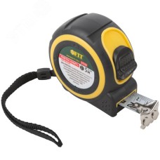 Рулетка ""Смарт"", калибр.лента, нейлон.покр., магн.крючок, прорезиненный корпус  5 м х 25 мм