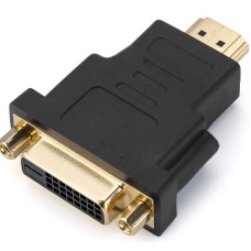 Переходник/ Переходник GoPower HDMI (m)-DVI-D (f) черный Premium Zip-Lock c подвесом (1/250)