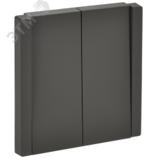 FORTE&PIANO Выключатель 2-клавишный перекрестный 10А FP309 серый IEK