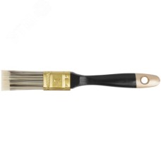 Кисть флейцевая ''Стайл'', искусственная черно-белая щетина, деревянная ручка 1'' (25 мм)