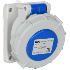 Розетка встраиваемая ССИ-4132 16А-6ч/220В 2P+PE IP67 IEK