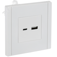 FORTE&PIANO Розетка USB A+C 18Вт FP251 белый IEK