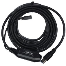 Кабель-адаптер/ Кабель-адаптер USB3.0-repeater, удлинительный активный <Am-->Af> 5м VCOM <CU827>