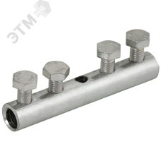 Зажим соединительный прямой пруток-пруток 6-10 мм нержавеющая сталь