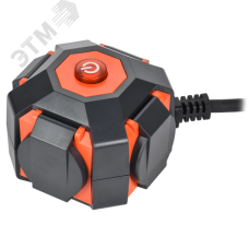 Удлинитель на магните У04В 4 места с защитными крышками IP44 с заземлением 2P+PE 5 метров КГ 3х1,5мм2 16А/250В IEK