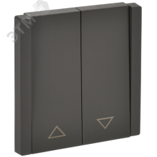 FORTE&PIANO Выключатель жалюзи 10А FP311 серый IEK