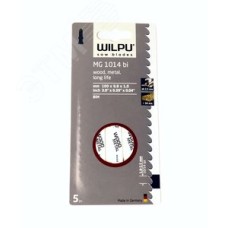 Пилка для лобзика MGL 1014bi х5шт/уп для строительных материалов с остатками металла до 80мм, труб, профилей