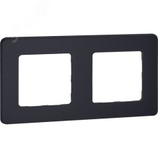 Рамка 2-местная антрацит INSPIRIA