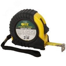 Рулетка Профи, прорезиненный корпус ''Стайл'' 3 м x 16 мм