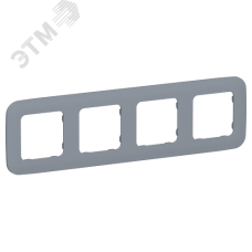 FLITE ARTISTIC Рамка 4-местная РУ-4-А-ФлМ маренго IEK