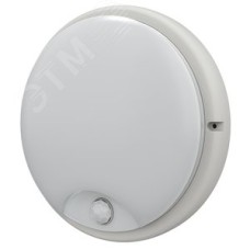 Светильник светодиодный ДПО 4100Д 12Вт IP54 4000K круг белый с инфракрасным датчиком движения