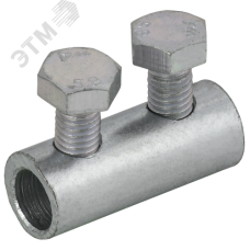 Зажим соединительный прямой пруток-пруток 6-8 мм оцинкованная сталь