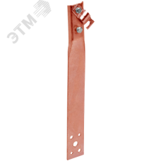 Держатель проводника круглого 6-10 мм винтовой прямой h 80 мм медь