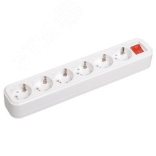 Розетка переносная разборная выключатель К06В 6 мест CLASSIC