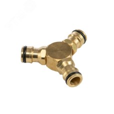Тройник Y для быстросъемного соединения, латунный Профи
