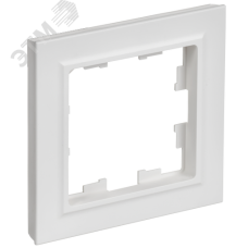 BRITE Рамка 1-местная РУ-1-БрАБ арктический белый IEK