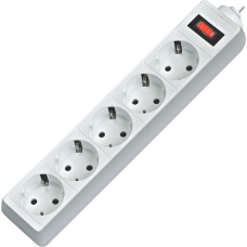 Сетевой фильтр Defender ES 3 3 м, белый, 5 розеток/ Surge Protector Defender ES 3 3m, white, 5 outlets