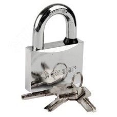 Замок ''ЭКСПЕРТ'' навесной, стальной корпус, классическая форма, закаленная дужка, 60мм