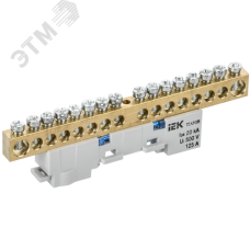 TEKFOR Шина N ноль неизолированная на универсальном держателе 8х12-16-С IEK