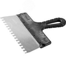 Шпатель ''Мастер'' ФАСАДНЫЙ, нержавеющее полотно, 250мм, зуб 8х8мм