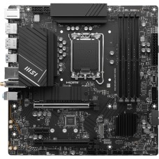 Материнская плата/ MB MSI INTEL B760 s1700, 4xDDR4(128GB), 2xHDMI 2.1/2xDP, 1xPCIe 4.0x16, 1xPCIe 3.0x16, 1xPCIe 3.0, 1xLAN (2.5GbE), Wi-Fi, BT, 4xSATA 6Gb/s, 2xM.2, 4xUSB 3.2, 2xUSB 2.0, 1xPS/2, mATX