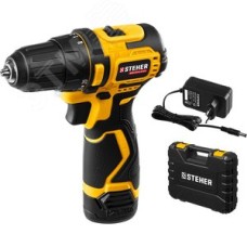 Дрель-шуруповерт бесщеточная 12 В, 35 Нм, 1 АКБ (2 Ач), кейс