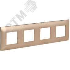 SKANDY Рамка 4-местная SK-F04Sa песочный IEK