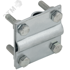 Зажим крестообразный полоса/пруток-полоса/пруток 30/8мм оцинкованная сталь