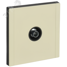 FORTE&PIANO Розетка TV проходная FP829M металл слоновая кость IEK