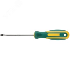 Отвертка ''Контур'', CrV сталь, прорезиненная ручка 3х75 мм SL