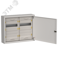 TITAN 5 Корпус металлический ЩРн-48 (2х24) 460х570х140мм IP31 серый (одна дверь) IEK