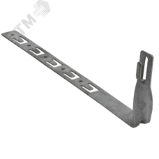 Держатель проводника круглого 6-8мм черепичная кровля скрученный L=330мм оцинкованная cталь TD IEK