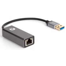 Кабель-переходник/ Кабель-переходник USB 3.0 (Am) --> LAN RJ-45 Ethernet 1000 Mbps, Aluminum Shell, VCOM <DU312M>
