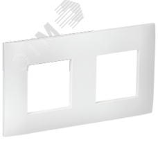 SKANDY Рамка 2-местная SK-F02W арктический белый IEK